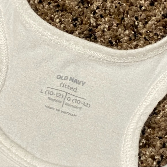 Girls size large Lot Bundle white cropped Leggings plus white and pink T… - Picture 2 of 4